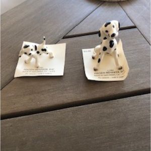 Vintage NWT Hagen-Renaker Dalmation #497. And 498